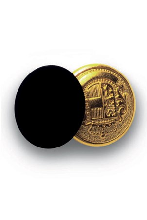 Bottone Gemello Oro+nero Conf. 4 Pz