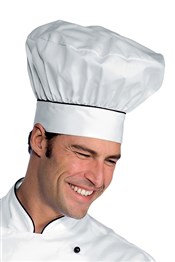 Cappello Cuoco Bianco+nero