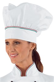 Cappello Cuoco Bianco + Tricolore