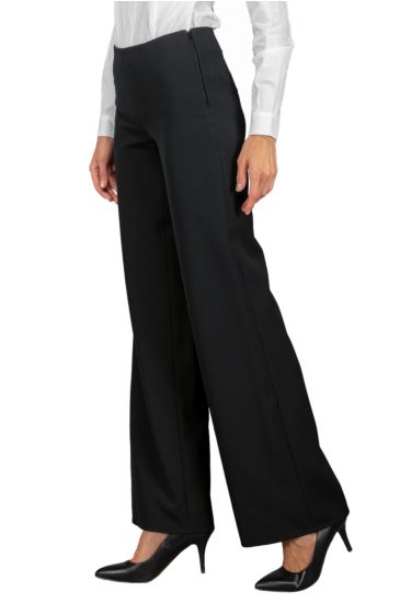 PANTALONE PALAZZO NERO Nero Isacco
