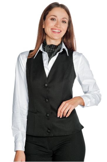 GILET DONNA VENEZIA NERO Nero Isacco