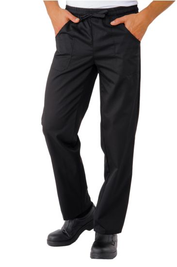 Trousers with elastic Black Isacco