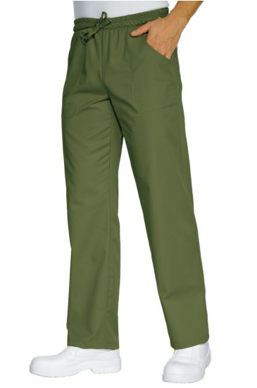 Trousers with elastic Green Army Isacco