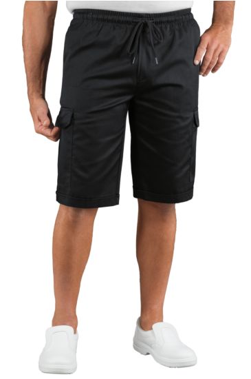Short Pantacargo with elastic Black Isacco
