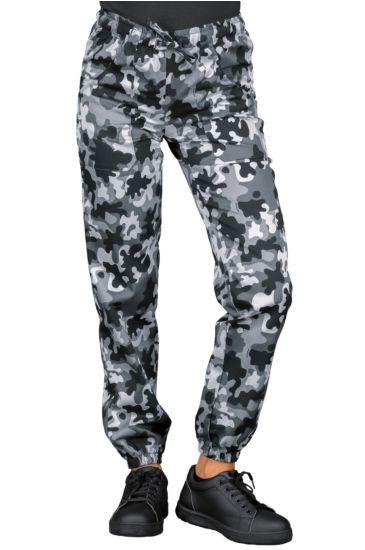 Pantagiaffa trousers with elastic Camouflage 01 Isacco