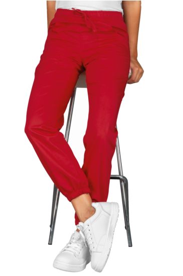 Pantagiaffa trousers with elastic Red Isacco