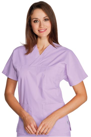 V-necked blouse Lilac Isacco