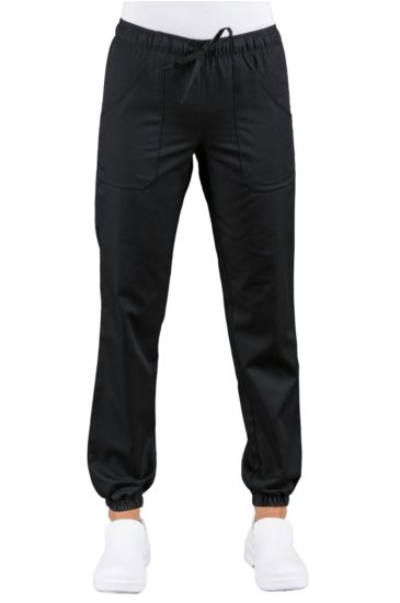 Pantagiaffa trousers with elastic Black Isacco