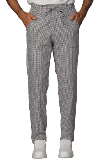 Trousers with elastic Houndstooth Isacco