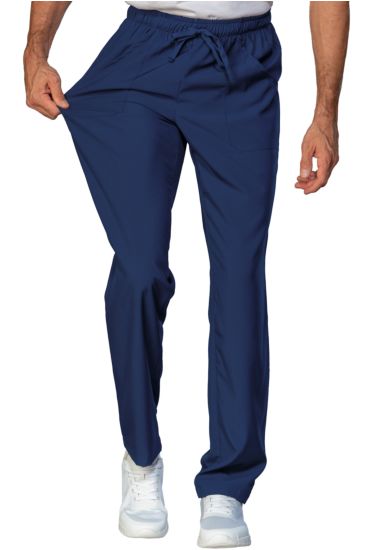 Trousers with elastic Dark Blue Isacco