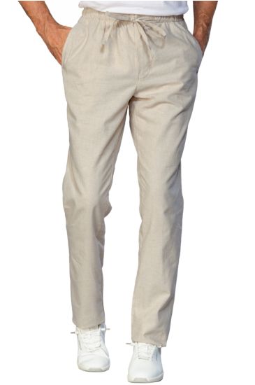 PANTALONE SLIM ZIP UNISEX LINO Lino Isacco