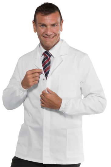 GIACCA SPORT BIANCO BOTTONI A PRESSIONE 5XL Bianco Isacco