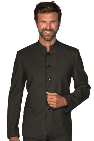 GIACCA RIAD STRETCH LANA NERO CON SPACCHI Nero Isacco