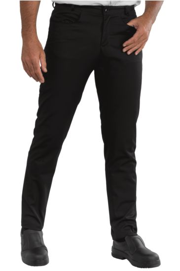 PANTALONE UOMO YALE SLIM SUPER STRETCH NERO Nero Isacco