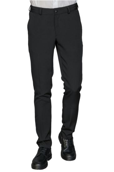 PANTALONE SEATTLE STRETCH LANA NERO Nero Isacco