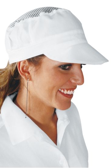 CAPPELLO CHARLY CON RETE BIANCO Bianco Isacco
