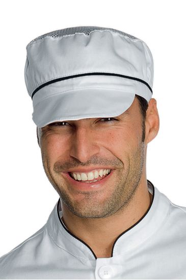 CAPPELLO CHARLY CON RETE BIANCO+NERO Bianco+nero Isacco