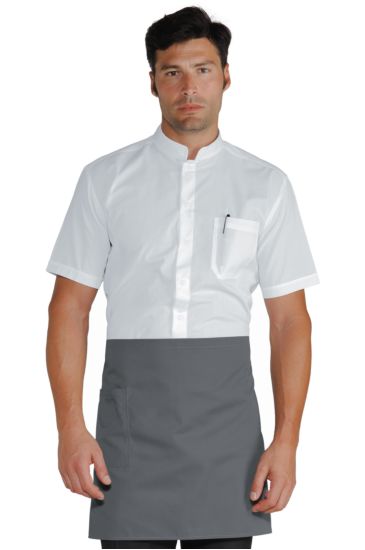 Waist apron cm 70x46 with pocket Grey Isacco