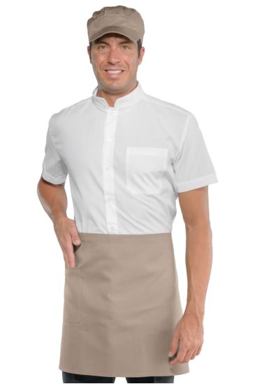Waist apron cm 70x46 with pocket Turtledove Isacco