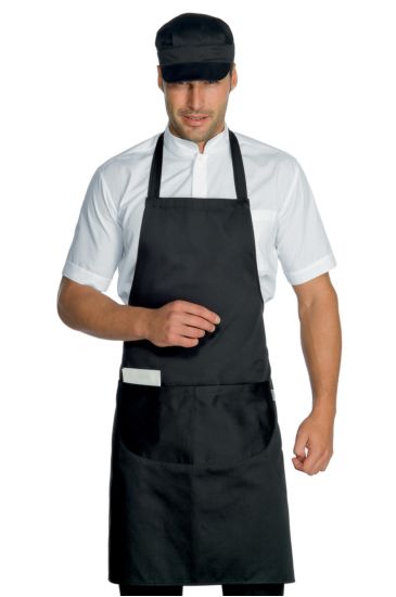 GREMBIULE PETTORINA 70X90 NERO Nero Isacco