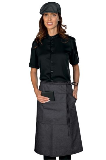 ELDORADO APRON TABLET HOLDER BLACK JEANS Black Jeans Isacco