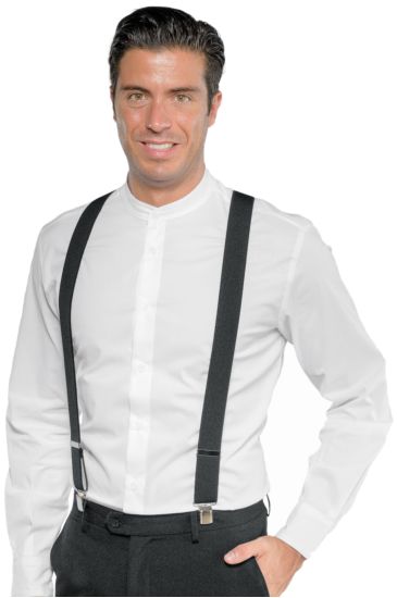 Adjustable braces Black Isacco