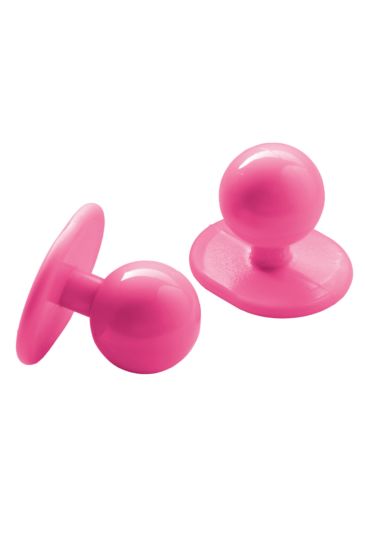 Chef buttons (package of 10 items) Fuchsia Isacco