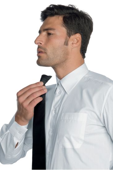 CRAVATTA CLIP NERO Nero Isacco