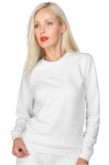 Unisex crew neck sweatshirt White Isacco