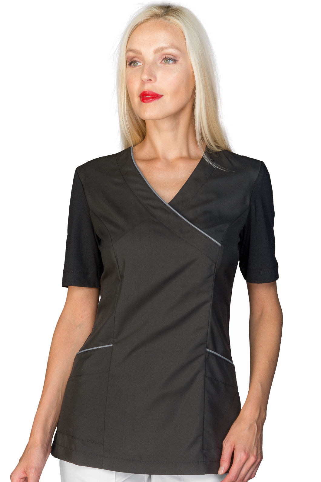 Casacca Donna Isacco - Collo A V, 100% Cotone, Comoda E Pratica, Stile Casual - Foto 2